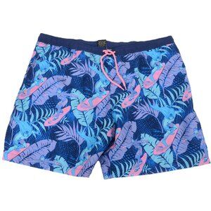 Batman‎ Joker Elastic Waist Surf Swim Shorts Dark Blue Men's XXL Beach Summer